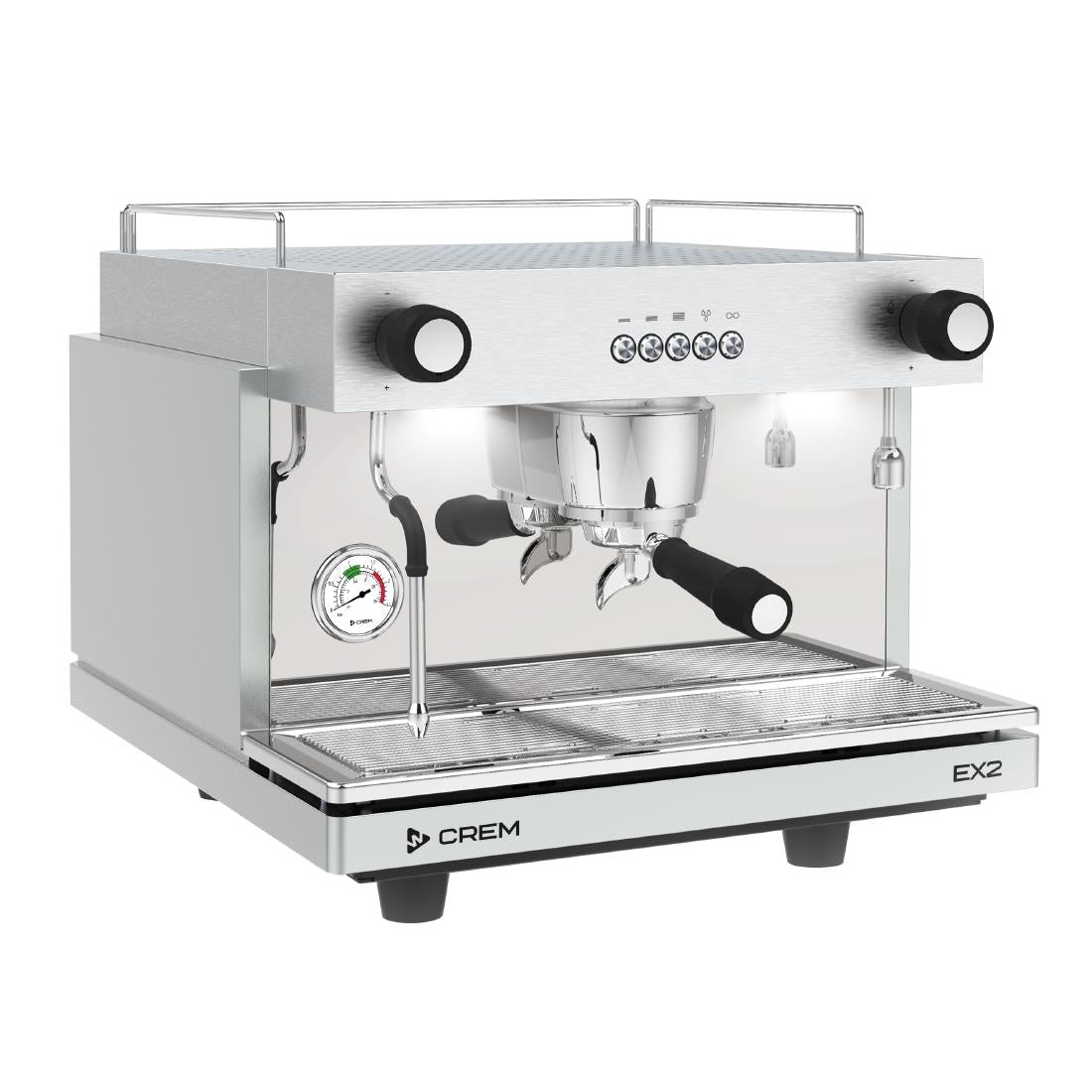 DM265 Crem EX2 1 Group Traditional Espresso Machine Light Grey