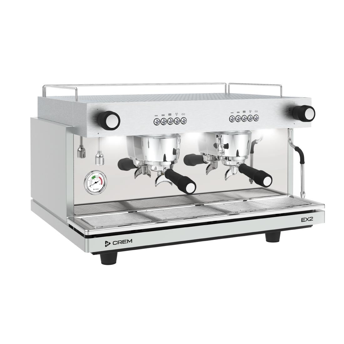 DM267 Crem EX2 2 Group Standard Size Traditional Espresso Machine Light Grey
