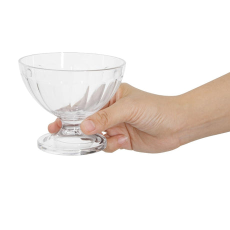 DM272 Olympia Kristallon Polycarbonate Sundae Glasses 200ml (Pack of 12)
