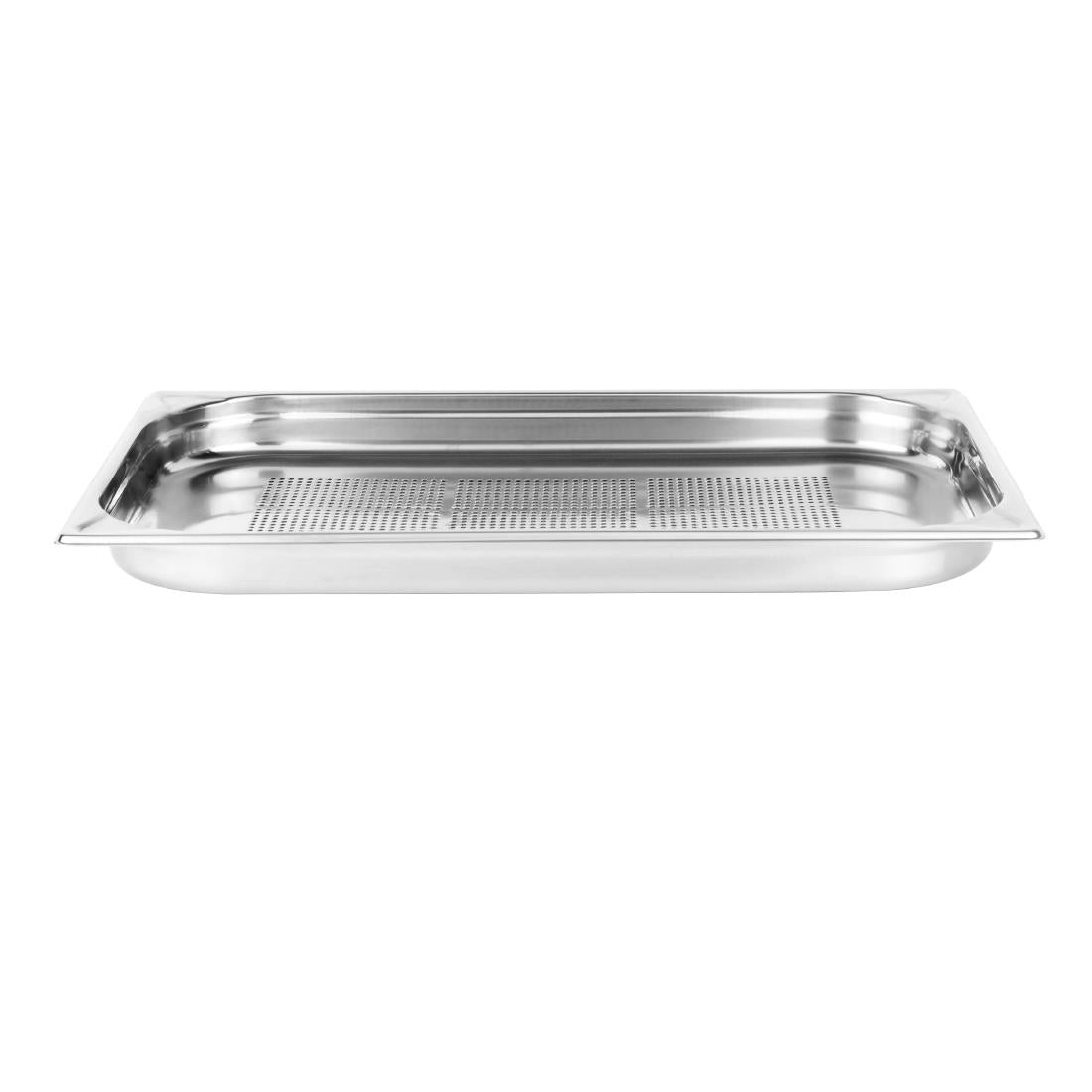 DM972 - Vogue Stainless Steel Heavy Duty Perforated 1/1 Gastronorm Tray 40mm