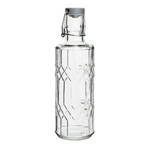 DN817 Olympia Geo Glass Water Bottle with Stopper 640ml (Pack of 6) - JD Catering Equipment Solutions Ltd