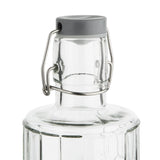 DN818 Olympia Geo Glass Water Bottle with Stopper 380ml (Pack of 6)