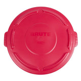 DN853 Rubbermaid Brute Snap On Lid Red - JD Catering Equipments Ltd