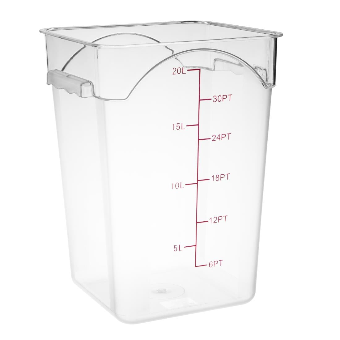 DP130 Hygiplas Polycarbonate Square Storage Container 20Ltr