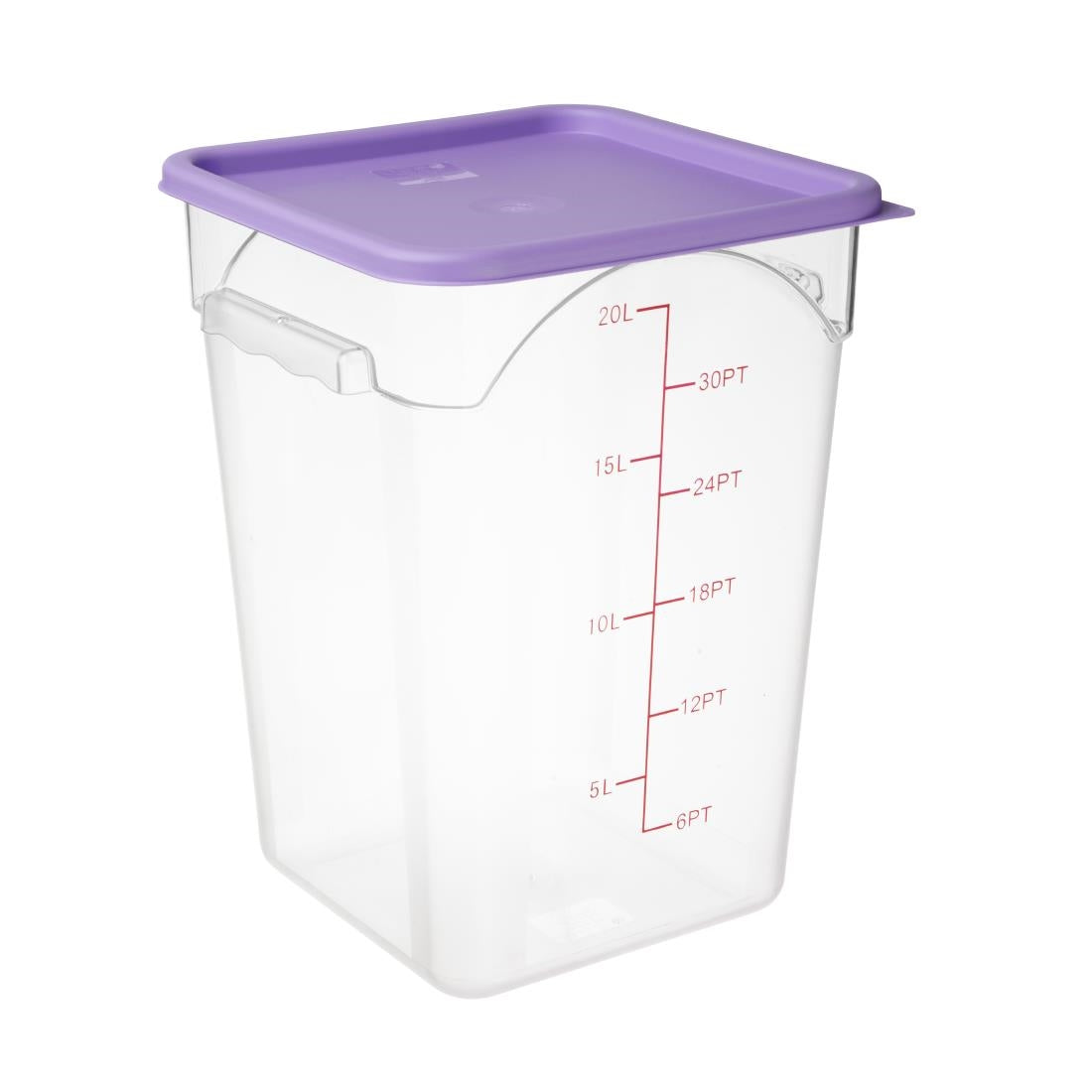 DP130 Hygiplas Polycarbonate Square Storage Container 20Ltr