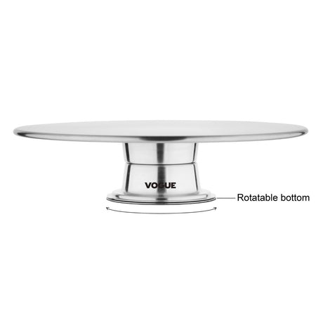 DP238 Vogue St/St Rotating Cake Stand 30cm