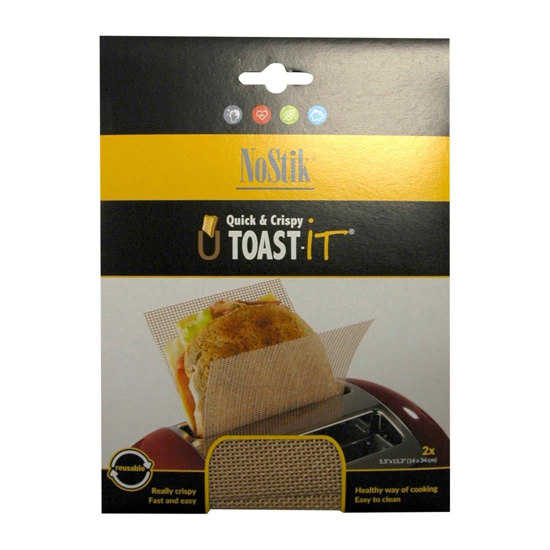 DP558 NoStik U Toast It Liners Black (Pack of 2)