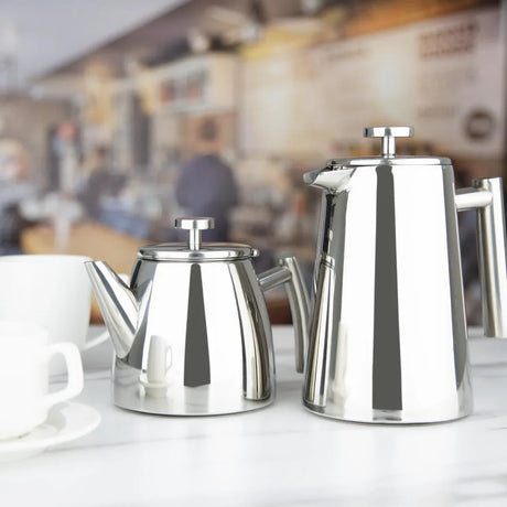 DP601 Olympia Conical Insulated Stainless Steel Teapot with Filter 600ml - JD Catering Equipment Solutions Ltd