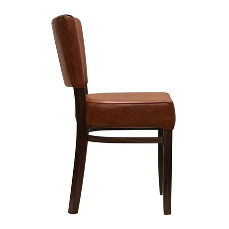 DP658 Oregon Dining Chair with Bison Tan Vinyl (Pack of 2) - JD Catering Equipment Solutions Ltd