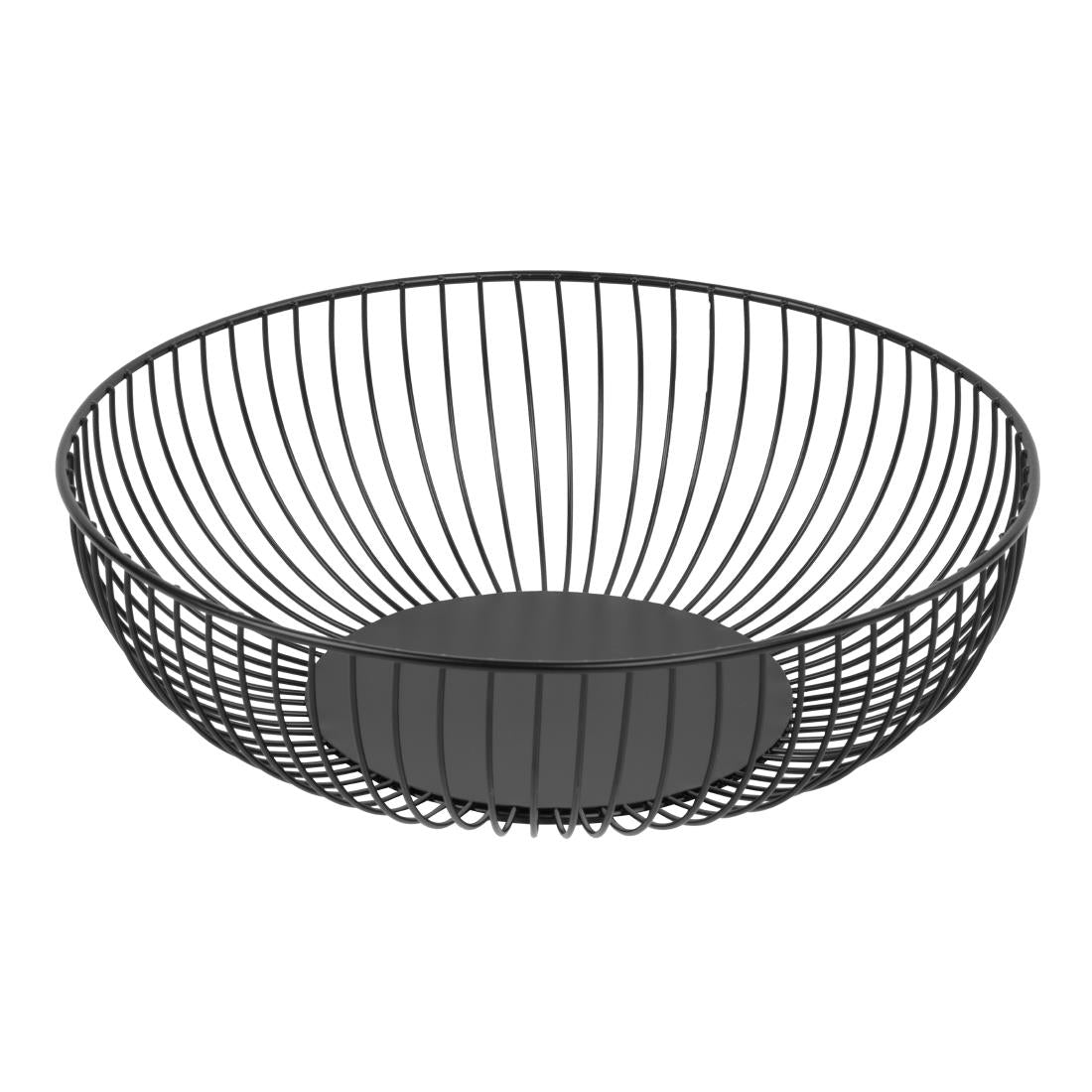 DP670 Olympia Wire Food Display Bowl Round Black 285x85mm