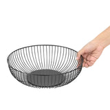 DP670 Olympia Wire Food Display Bowl Round Black 285x85mm