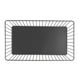 DP671 Olympia Wire Food Display Tray Rectangular Black 330x190x100mm