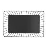 DP672 Olympia Wire Food Display Tray Rectangular Black 280x180x100mm