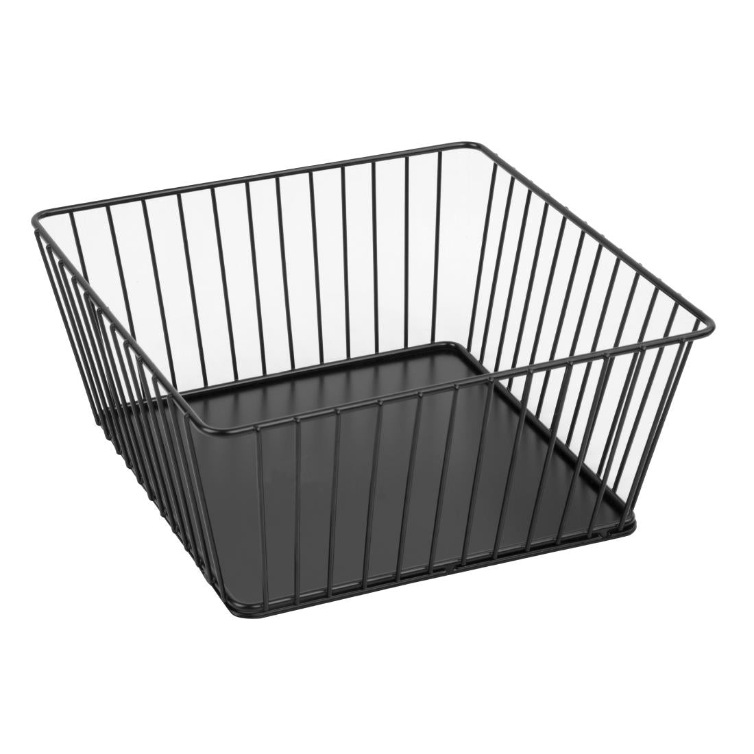 DP674 Olympia Wire Food Display Tray Square Black 230x230x100mm