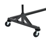 DP708 Black Garment Rail with 20 Grey Hangers - JD Catering Equipment Solutions Ltd