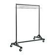 DP709 Black Garment Rail with 25 Captive Steel Hangers - JD Catering Equipment Solutions Ltd