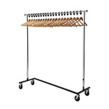 DP710 Bolero Garment Rail with 20 Wood Hangers - JD Catering Equipment Solutions Ltd