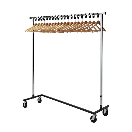 DP710 Bolero Garment Rail with 20 Wood Hangers - JD Catering Equipment Solutions Ltd