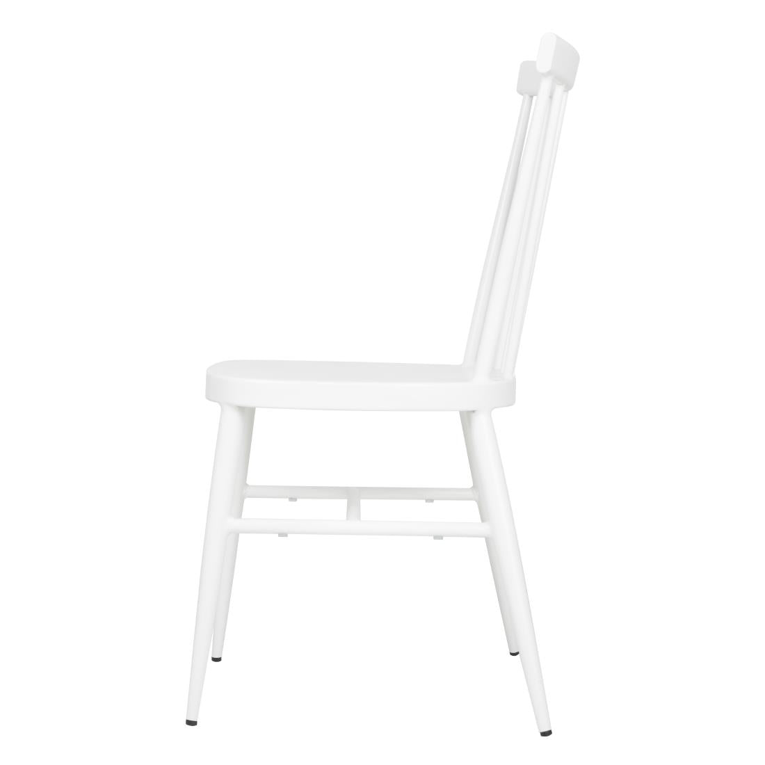 DP718 Bolero Windsor Aluminium White Chairs White (Pack of 4)