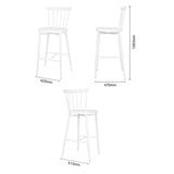 DP719 Bolero Windsor Aluminium White High Stools (Pack of 2)