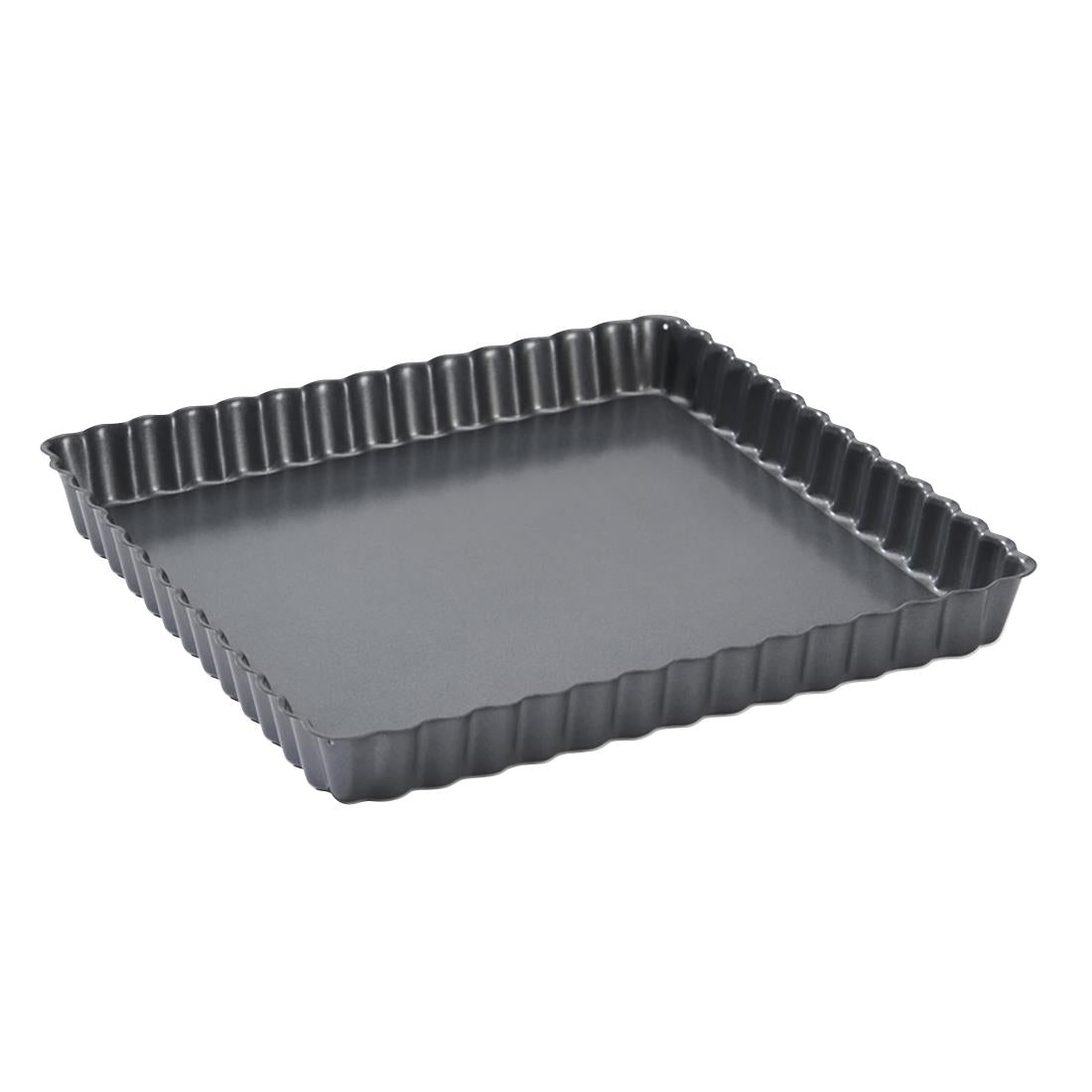 DP744 De Buyer Non-Stick Square Fluted Tart Mould 230mm