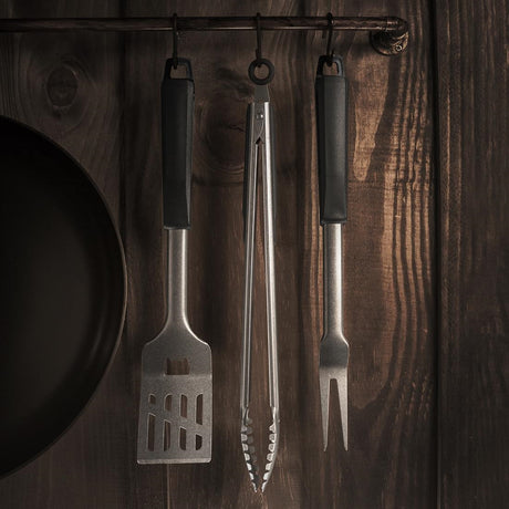 DP778 Tramontina Barbecue Tools Set Black (Pack of 3)