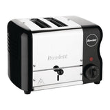 Rowlett Esprit 2 Slot Toaster Jet Black w/2 Additional Elements & Sandwich Cage