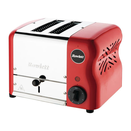 Rowlett Esprit 2 Slot Toaster Traffic Red w/2 Additional Elements & Sandwich Cage