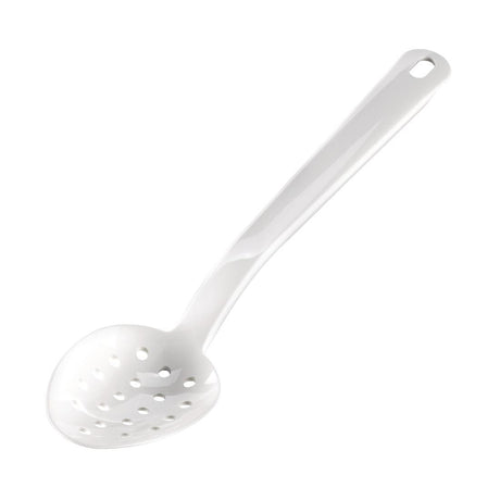 DR197 Matfer Bourgeat Exoglass Perforated Serving Spoon White 13"