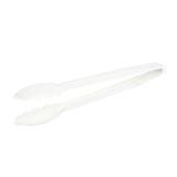 DR320 Matfer Bourgeat Exoglass Tongs White 12"