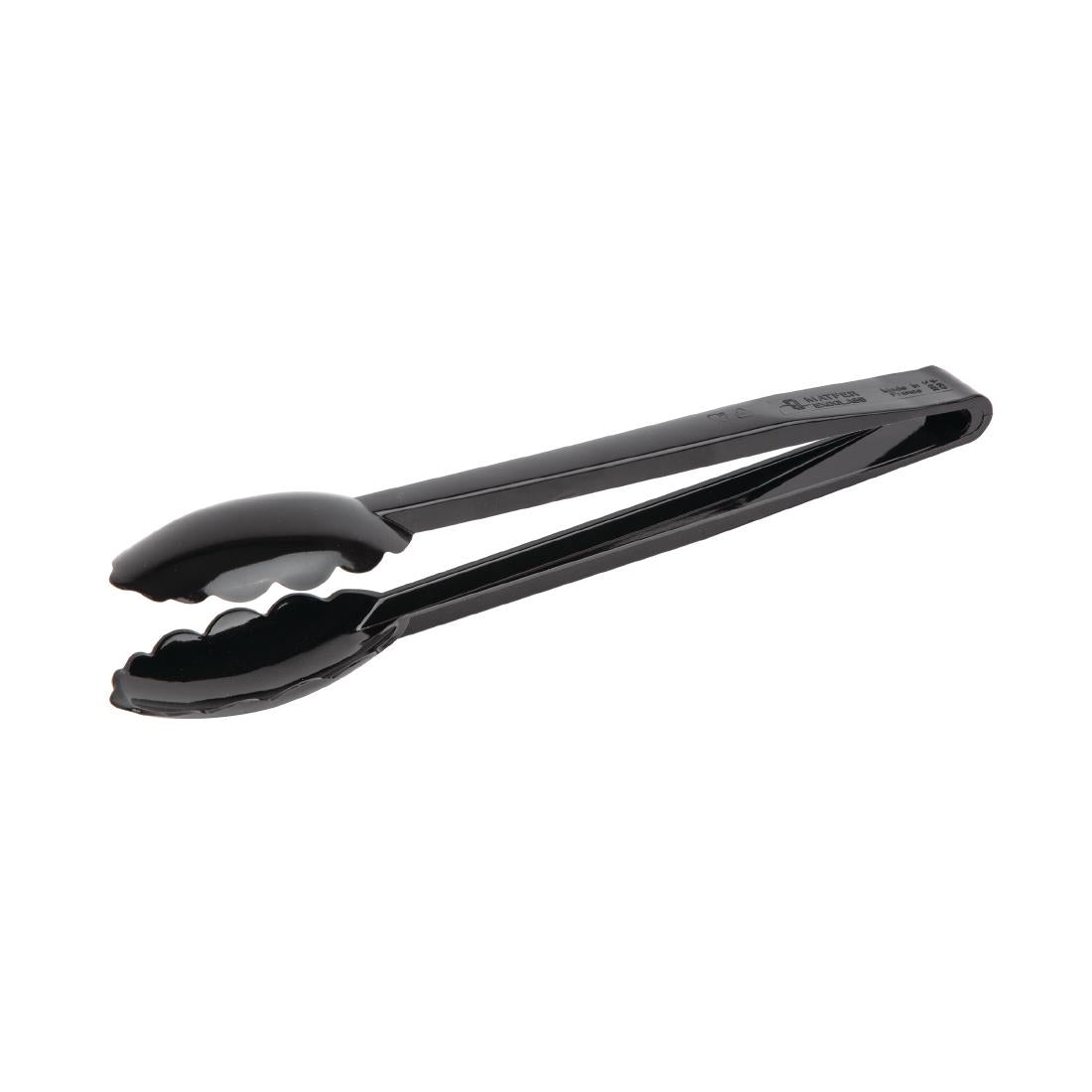 DR321 Matfer Bourgeat Exoglass Tongs Black 12"