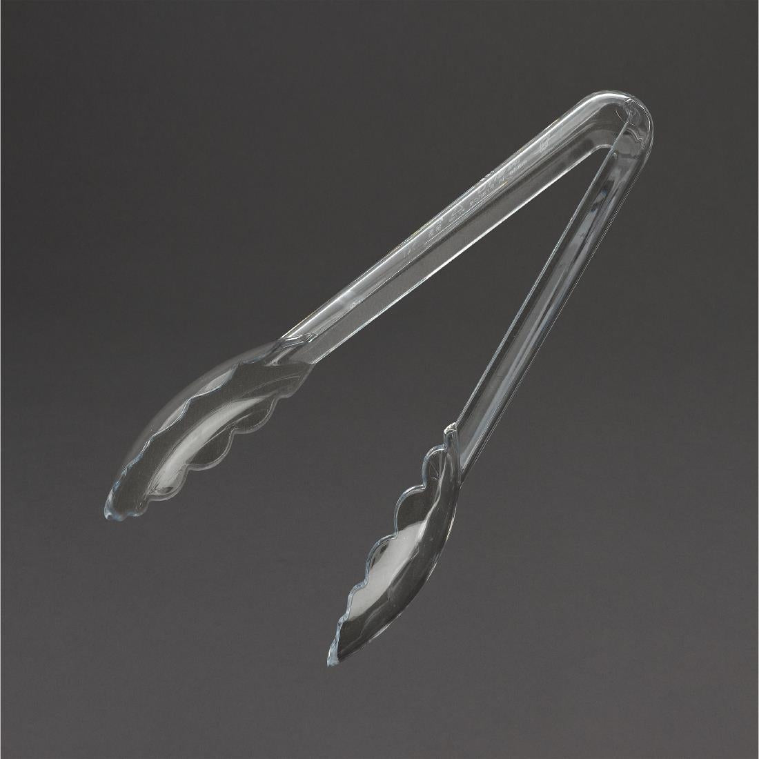 DR322 Matfer Bourgeat Exoglass Tongs Clear 9"
