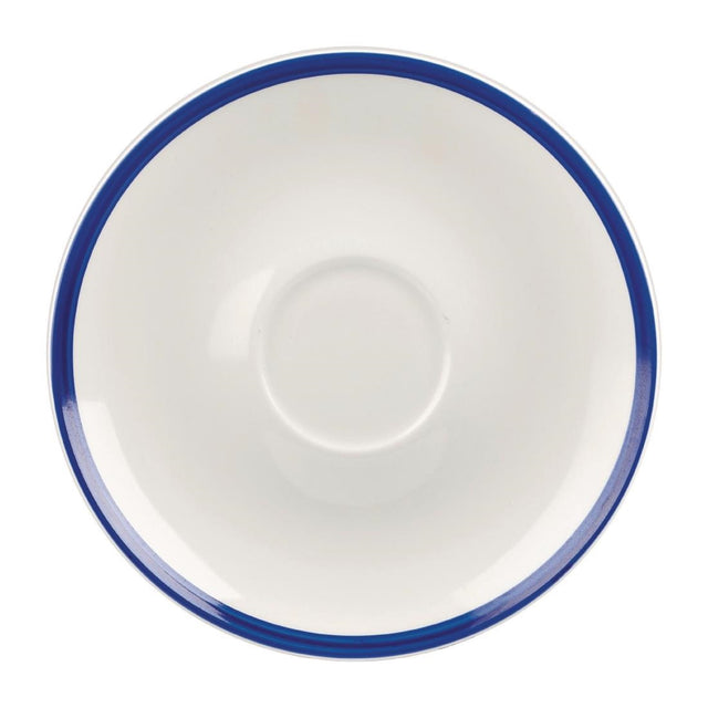 Churchill Retro Blue Coupe Saucers 160mm (24 Pack)