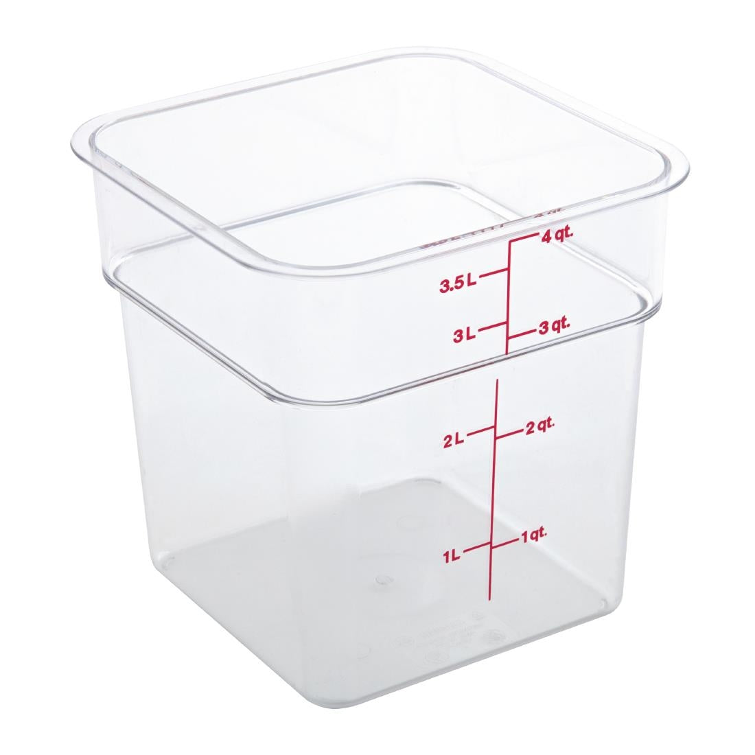 DT196 Cambro Square Polycarbonate Food Storage Container 3.8 Ltr (Pack of 6)