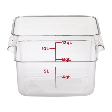 DT197 Cambro Square Polycarbonate Food Storage Container 11.4 Ltr (Pack of 6)