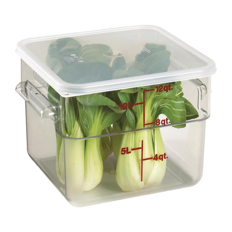 DT197 Cambro Square Polycarbonate Food Storage Container 11.4 Ltr (Pack of 6)