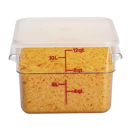 DT197 Cambro Square Polycarbonate Food Storage Container 11.4 Ltr (Pack of 6)