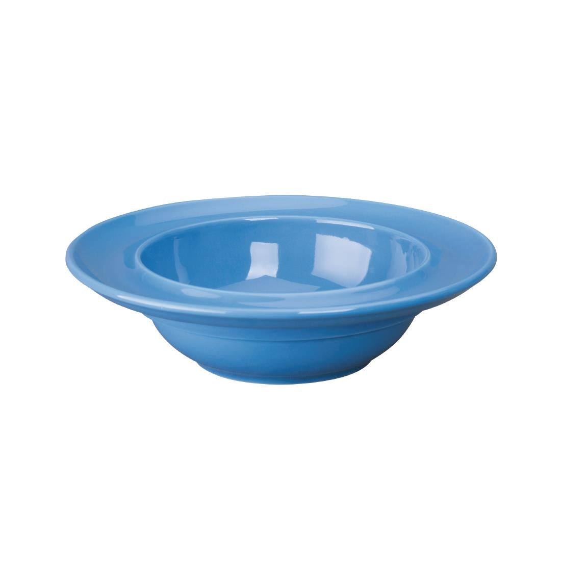 DW142 Olympia Heritage Raised Rim Bowl Blue 205mm (Pack of 4)