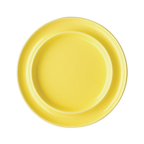 DW146 Olympia Heritage Raised Rim Plates Yellow 203mm (Pack of 4)