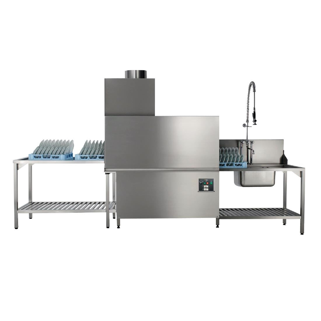 DW266 Hobart Ecomax Plus Conveyor Dishwasher Hot Feed C815-A