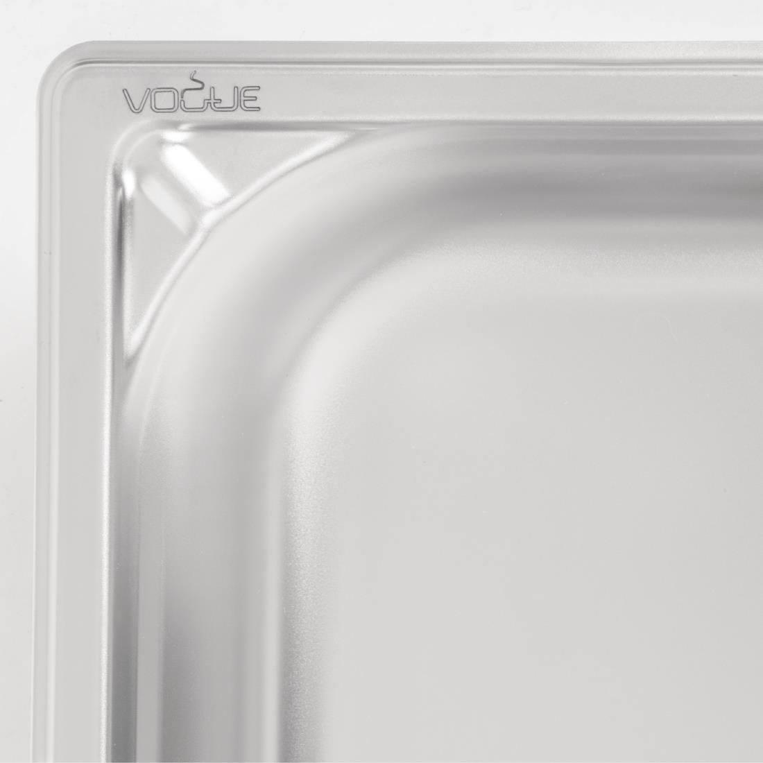 DW442 Vogue Heavy Duty Stainless Steel 1/3 Gastronorm Pan 65mm