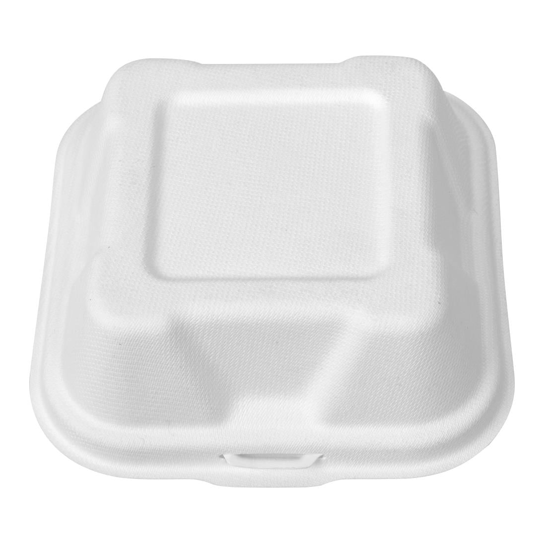 DW625 Vegware Compostable Bagasse Burger Boxes 152mm (Pack of 500)