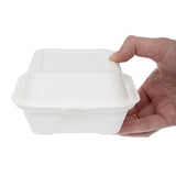 DW625 Vegware Compostable Bagasse Burger Boxes 152mm (Pack of 500)