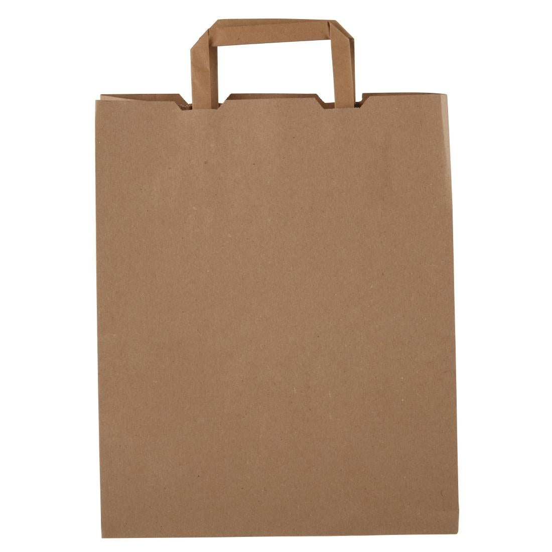 DW628 Vegware Compostable Recycled Paper Carrier Bags Large (Pack of 250)