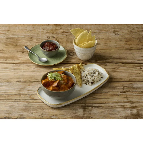 DX020 Churchill Stonecast Barley White Chefs' Walled Oblong Plate 300mm (Pack of 6) - JD Catering Equipment Solutions Ltd
