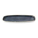 DX027 Churchill Stonecast Blueberry Chefs' Walled Oblong Plate 350mm (Pack of 6)