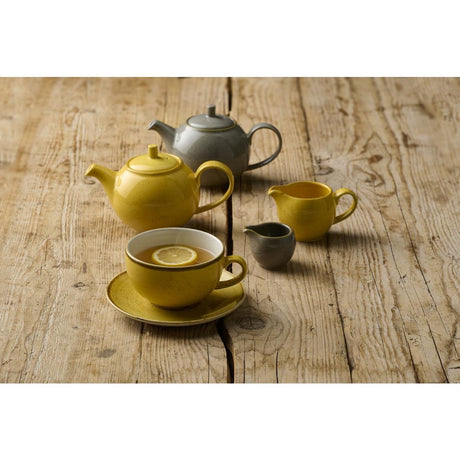 DX040 Churchill Stonecast Mustard Seed Saucer 156mm (Pack of 12)