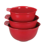 DX310 KitchenAid Mixing Bowls Empire Red (Set 3) - JD Catering Equipment Solutions Ltd