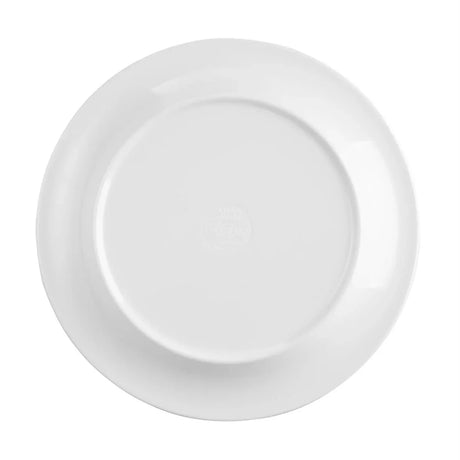 DX436 Olympia Kristallon Gala Melamine Plates Blue Rim 240mm (Pack of 6) - JD Catering Equipment Solutions Ltd
