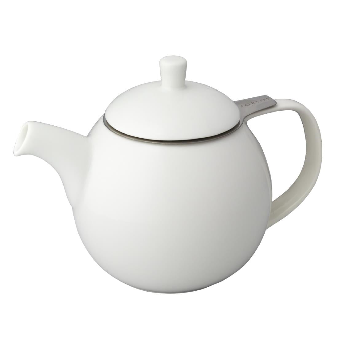 DX486 Forlife White Curve Teapot 24oz